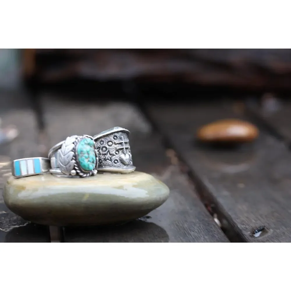 Kevin Yazzie Navajo | Tufa Cast Pueblo Cross Ring Size 8 | Native American